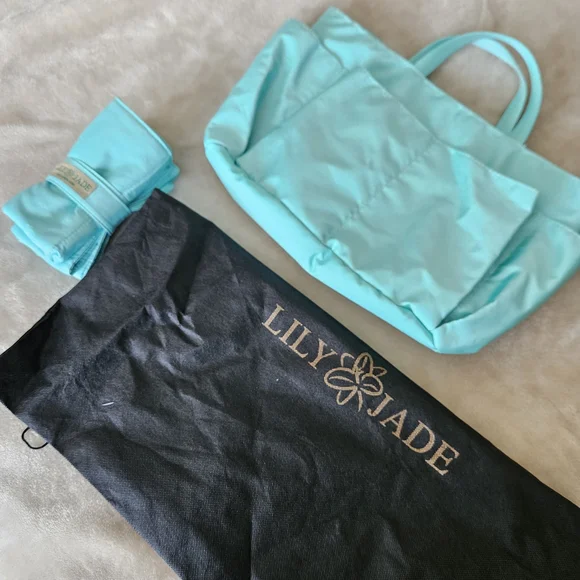 Lily Jade Meggan Black Leather Diaper Bag SALE SALE SALE all Offers - Picture 7 of 12